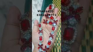 Korean glass stone jewellery set jewellery necklace jewelleryearrings [upl. by Rafaelia]