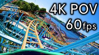 Vilda Musen Gerstlauer Bobsled with a scenic view  Gröna Lund 4K60 POV [upl. by Grantley]