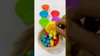 Colorful Wooden Balls Sorting Asmr Video satisfying colorful [upl. by Tadich]