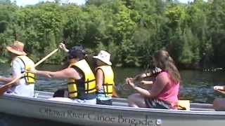 Fiddle and Paddle on the Madawaska  Aug 12 2014 [upl. by Durkin]