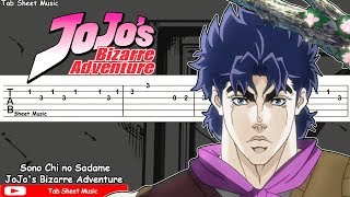 JoJos Bizarre Adventure OP 1  Sono Chi no Sadame Guitar Tutorial [upl. by Krock]