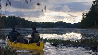 6 Day  Killarney Hot Tent Canoe Camping in Heavy Rain [upl. by Bronwyn476]