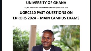 UGRC210  ERRORS 2024 PAST QUESTIONS [upl. by Kcinimod]