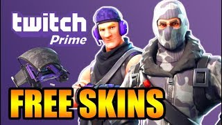 How to get TWITCH PRIME SKINS FREE in Fortnite Battle Royale  How to GET TWITCH SKINS amp REDEEM [upl. by Emyam]