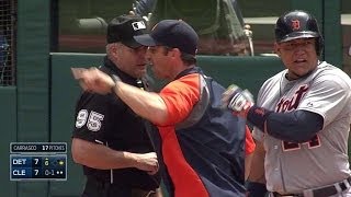 DETCLE Miggy Ausmus get tossed after strike call [upl. by Bannasch958]