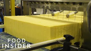 How A 100YearOld Vermont Creamery Makes Cheddar Cheese  Regional Eats [upl. by Aramot65]