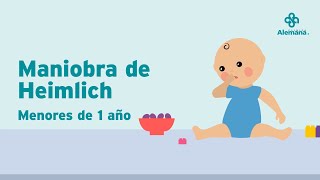 ¿Cómo realizar Heimlich en menores de 1 año  Clínica Alemana [upl. by Eupheemia]