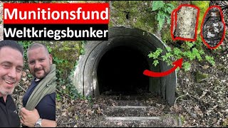 Heftiger Fund in deutscher Stellung Granatenlager und weitere Waffen in Höhle entdeckt [upl. by Arbuckle]