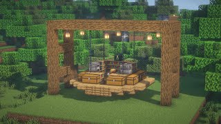 Building house on chains in Minecraft  Chill music [upl. by Ewer]