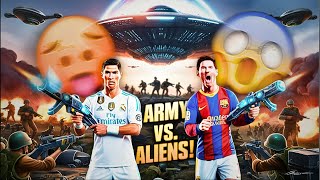 Alien Invasion Whos The REAL Hero Ronaldo or Messi  Cristiano Ronaldo  Lionel Messi [upl. by Waters817]