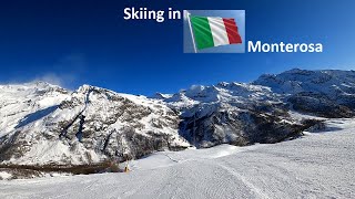 Skiing in Italy Monterosa GressoneyLaTrinite Bettaforca 2727mStafal1825m [upl. by Gilboa]