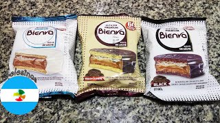 Bienva Tradicional negro  Blanco  Black Alfajores  Alfajor Premium 60 Dulce de Leche [upl. by Weinberg]