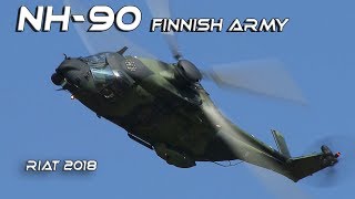 4Kᵁᴴᴰ NH90 4K UHD NHIndustries NH90 TH Finnish Nice Display  RIAT2018 [upl. by Yukio]