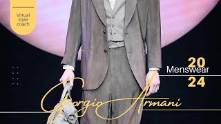 Giorgio Armani menswear 2024 Fall 🍁 and Winter ❄️ [upl. by Ramor]