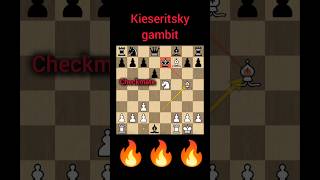 Kieseritsky gambit youtubeshorts chess checkmate chessopening chesstalkbangla [upl. by Afrika]