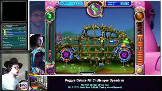 Peggle Deluxe All Challenges Speedrun in 24943 Current World Record [upl. by Ahsekat542]