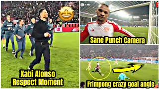 😍Xabi Alonso Respect Moment and Frimpong Crazy Goal Angle vs Bayern Munich [upl. by Oloapnaig990]