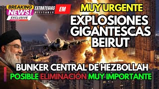 NOTICIAS ISRAEL  URGENTE EXPLOSIÓN GIGANTESCA BEIRUT  EL OBJETIVO NASRALLAH  INVITADOS EN DIRECTO [upl. by Dafodil]