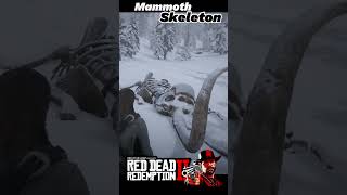 Mammoth Skeleton 🐘🐘🐘  Red Dead Redemption 2 rdr2 rdr2gameplay rdr2short gaming rdr2secret [upl. by Hubble]