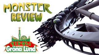 Monster Review Gröna Lund Compact BampM Inverted Roller Coaster [upl. by Suriaj996]