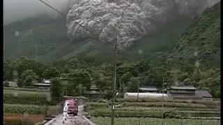 Mount Unzen eruption in Japan 1991 [upl. by Richards]