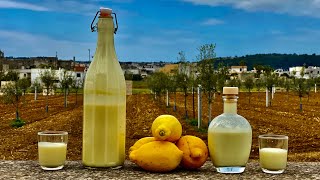 LIMONCELLO CREAM Liqueur 🍋 Original Italian recipe  Alternative recipe with Vodka [upl. by Damara]