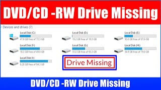 Fix DVD drive Missing From File Explorer DVD Drive Missing windows 10 11 cd dvd not detected in pc [upl. by Towney]