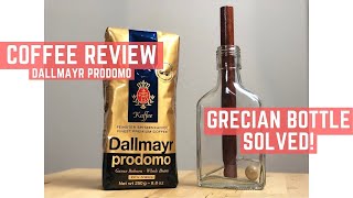 Dallmayr Prodomo Coffee Review and Grecian Bottle Solved [upl. by Ahrendt]