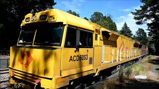 Aurizon Freight Train 6PM1 ACD6053 GWU015 RailFirst CM3306 Mt Lofty and Nairne S Australia 111124 [upl. by Hamrnand]