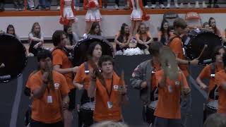 Rockwall HS 111023 Playoff Pep rally Drumline [upl. by Aihtennek134]