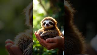 Holding a Baby Sloth Pure Joy 🐾🦥💖​slothlove babysloth [upl. by Stichter]