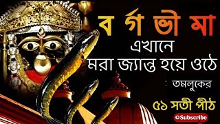 এখানেই পড়েছিল দেবী সতীর বাম পায়ের গোড়ালি  Maa Bargabhima Temple In Tamluk  Puraner Kahini [upl. by Reffineg]