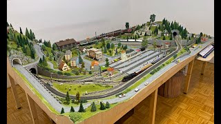 Model Train Traffic on Märklin H0 Layout [upl. by Jacklin]