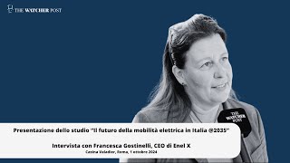 Mobilità elettrica Parla Francesca Gostinelli Ceo Enel X [upl. by Beller]