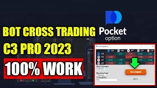 Pocket Option 2023 Cross Signal C3 Bot  Binary Options Trading Strategy  Pocket option Signals [upl. by Ahsenauq]