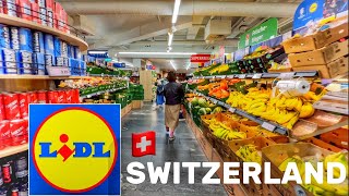 LIDL 🛒Food Prices in Switzerland 🇨🇭Shopping Supermarket Lidl  Swiss Food [upl. by Mina]