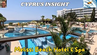 Melissi Beach Hotel amp Spa Ayia Napa Cyprus  2024 Tour Around [upl. by Halyhs]