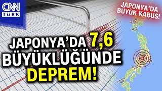 Japonyada Feci Deprem 76 Büyüklüğünde Tsunami Uyarısı Verildi Haber [upl. by Franny579]