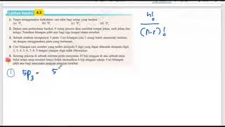 LATIHAN KENDIRI 43  PILIH ATUR DAN GABUNGAN  MATEMATIK TAMBAHAN T5 [upl. by Ahsiekim]