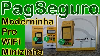 Máquinas PagSeguro Moderninhas Pro WiFi e Minizinha QUAIS AS DIFERENÇAS PagamentosMóveis [upl. by Mirna]