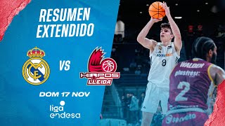 🏀Resumen Extendido Real Madrid vs Hiopos Lleida  Jornada 8 Liga Endesa 202425 [upl. by Nagaet]