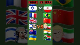 Iran🇮🇷 vs Israel🇮🇱 iran support brics amp Israel sapport nato shortvideo shorts short [upl. by Aiket]