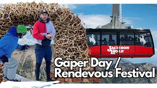 Jackson Hole Wyoming  Gaper Day  Rendezvous Festival 2024 [upl. by Aneeled]