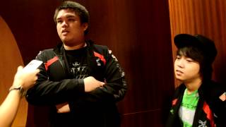 GosuGamers interviews Mineski at Razer Dota 2 [upl. by Kylander515]