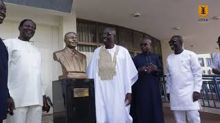 UPSA unveils bust to honour Prof Okoe Amartey [upl. by Yatnuhs872]