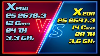 Xeon E5 2678v3 3300MHz vs Xeon E5 2697v3 3600MHz Unlock Turbo Boost  Undervolting [upl. by Wilbert207]