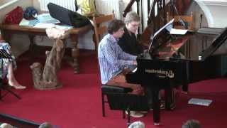 Mathijs van der Vlies en Ruben Meijerink piano spelen Spaanse Dans van G Hengeveld [upl. by Eelyk]