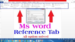 ms word references tab in hindi  ms word reference tab  reference tab all options use in ms word [upl. by Filip]