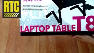 Laptop Table T8  Portable Laptop Stand for Bed with Cooling Fans [upl. by Allyce]