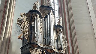 The 1699 Meantone Organ from Rupea at the Black Church in Brasov  Farkas Ferenc Hungarian Dances [upl. by Aikemat]